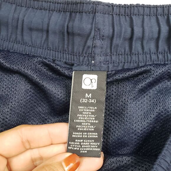 Vintage Op Ocean Pacific Swim Trunks Shorts Mens Medium Blue Mesh Lined Y2K - Picture 2 of 5